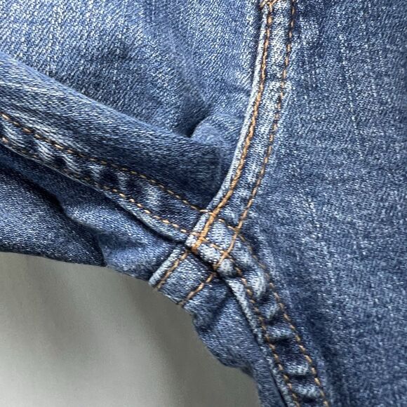 Levi's 505 Jeans Straight Leg Regular Fit Mens 36x32 (34x32 Measured) Light Wash - Picture 7 of 16